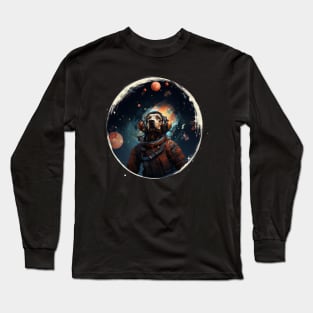 Astronaut Dog in Space! Long Sleeve T-Shirt